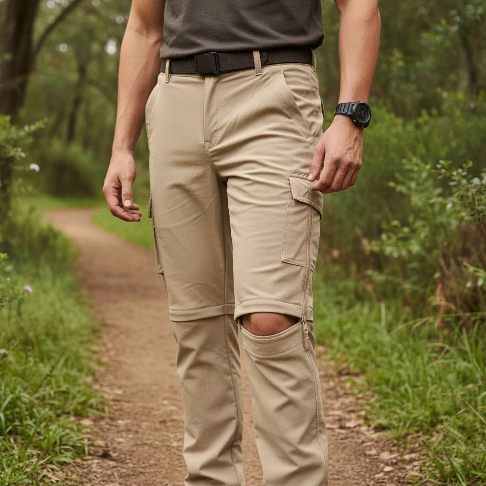 PANTALON SOFTSHELL HOMBRE VERANO BOLSILLOS CARGO 801 - 1