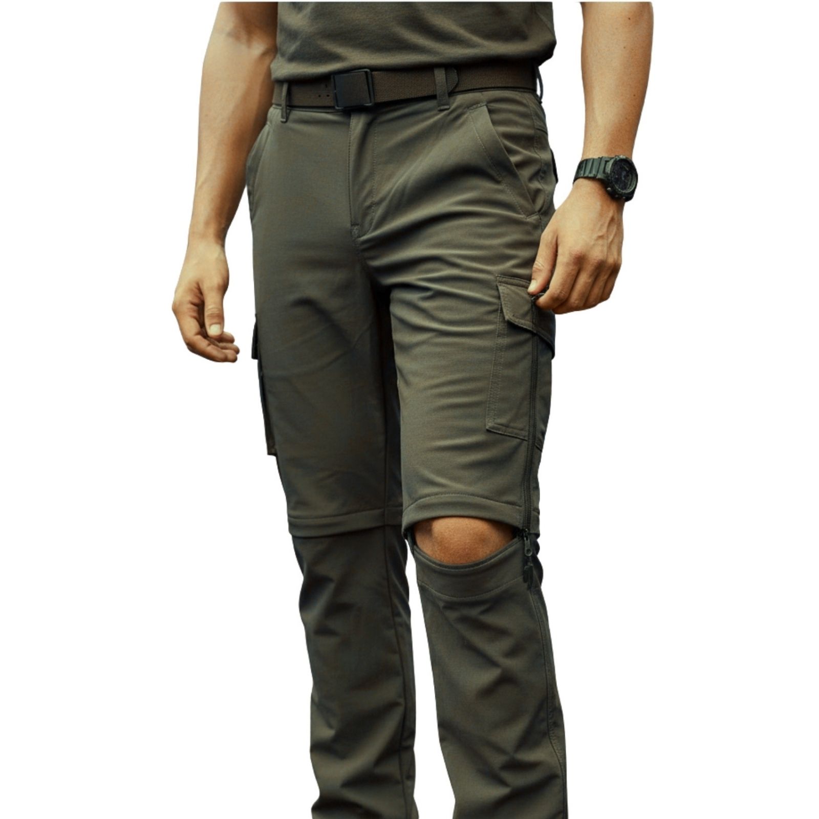 PANTALON SOFTSHELL HOMBRE VERANO BOLSILLOS CARGO 801 - 2