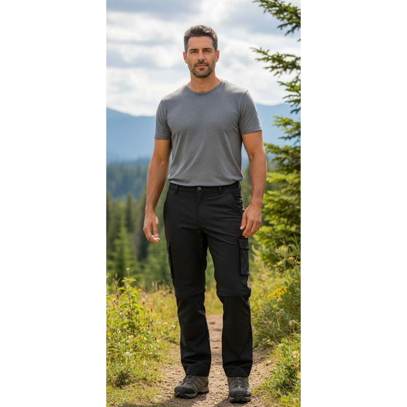 PANTALON SOFTSHELL HOMBRE VERANO BOLSILLOS CARGO 801 - 3