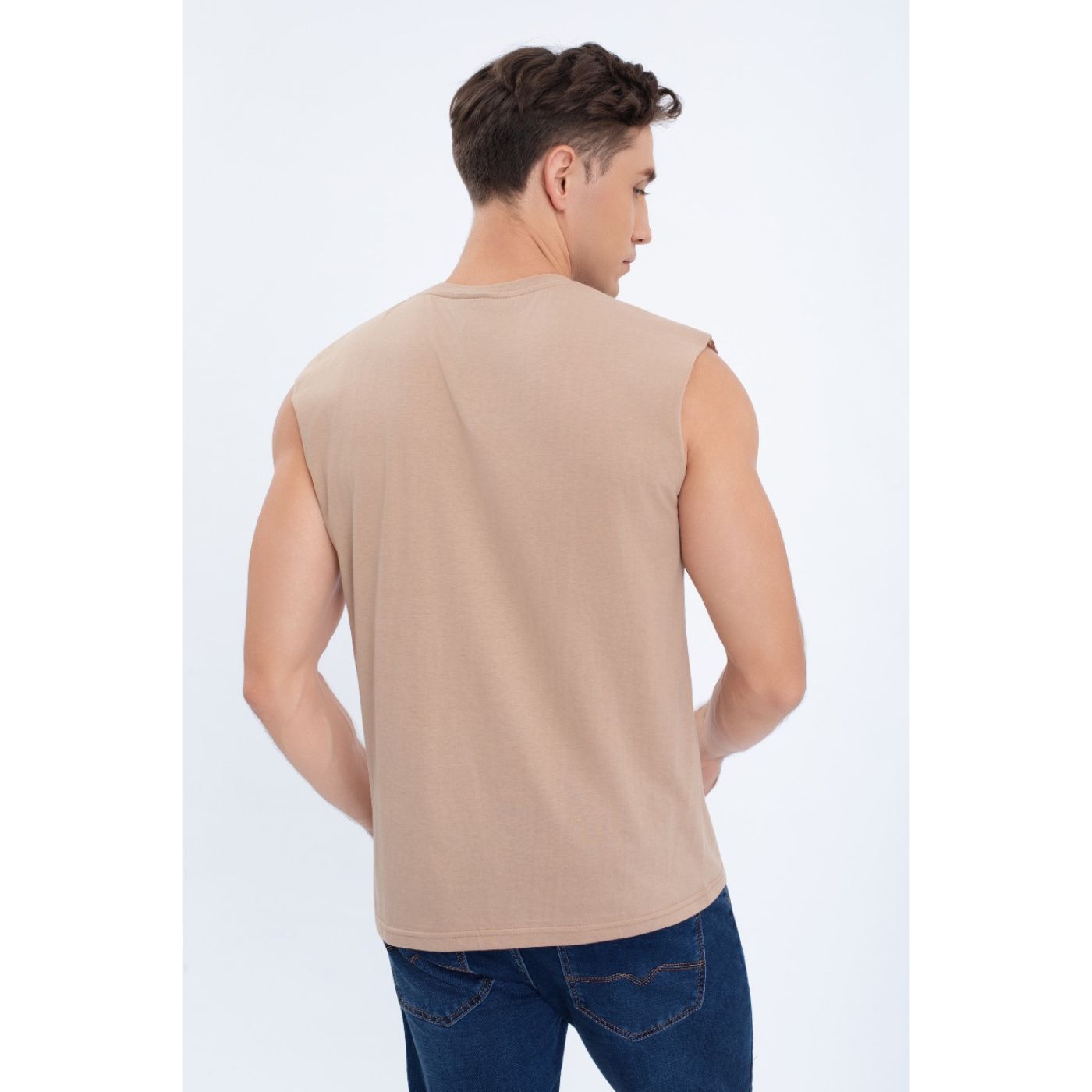 POLERA MUSCULOSA HOMBRE SIN MANGAS LISA COLORES 7602 - 4