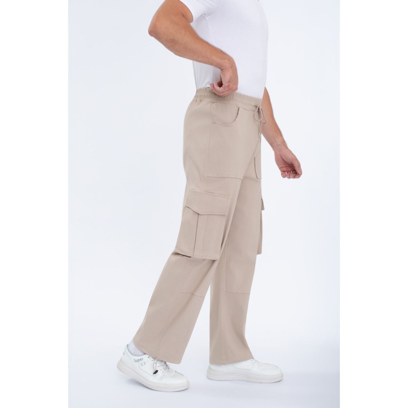 PANTALON HOMBRE ELASTICADO RECTO PUÑO AJUSTABLE CARGO 5001 - 1