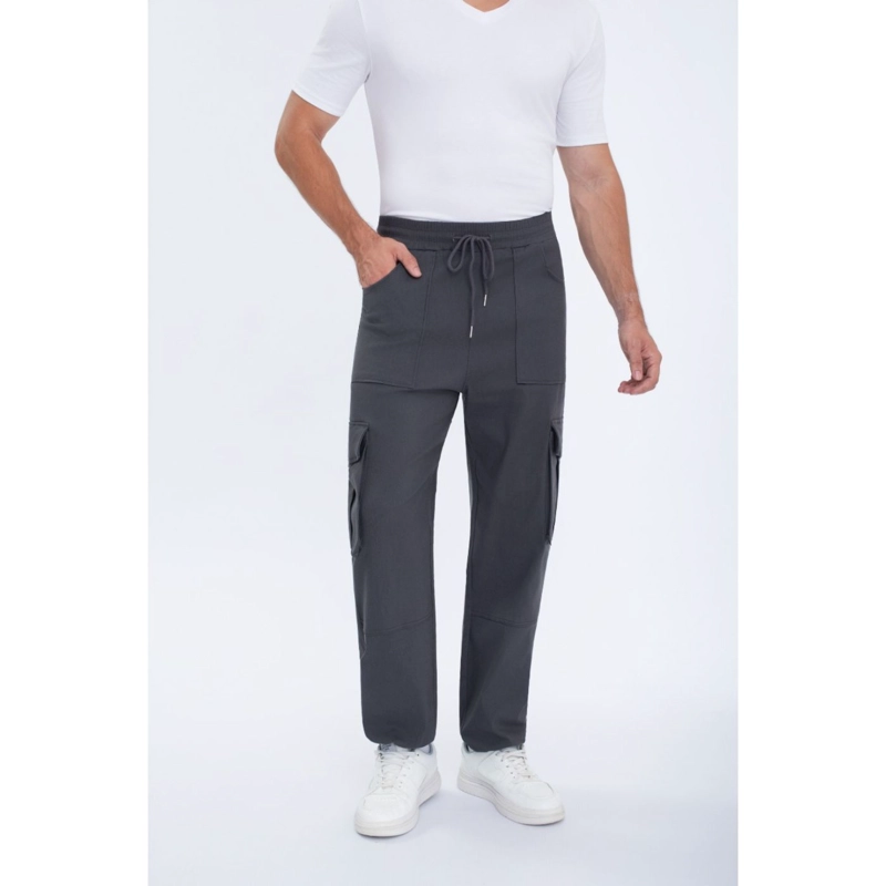 PANTALON HOMBRE ELASTICADO RECTO PUÑO AJUSTABLE CARGO 5001 - 2
