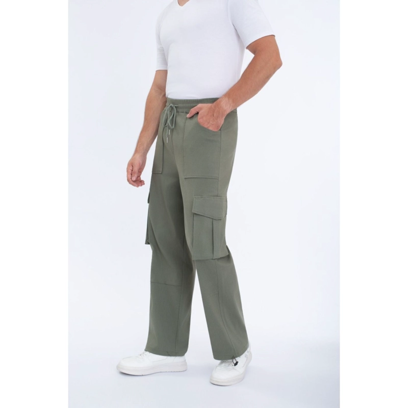 PANTALON HOMBRE ELASTICADO RECTO PUÑO AJUSTABLE CARGO 5001 - 2