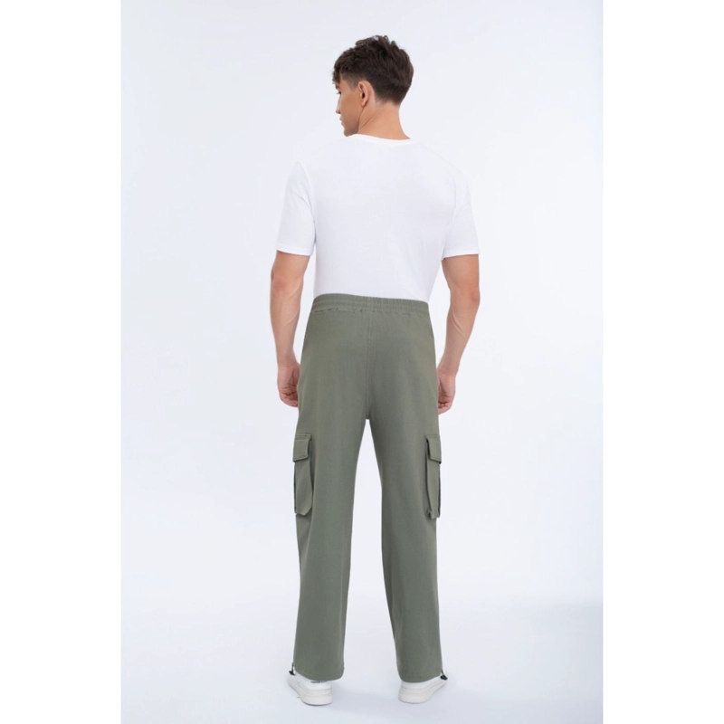 PANTALON HOMBRE ELASTICADO RECTO PUÑO AJUSTABLE CARGO 5001 - 4