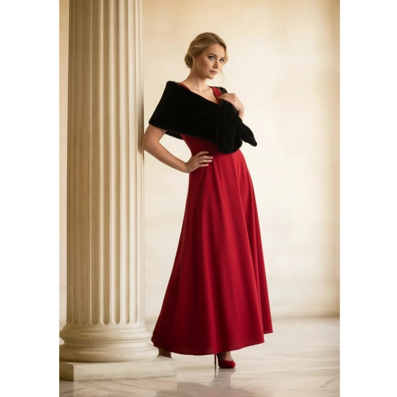 TAPADO ESTOLA ELEGANTE ENVOLVENTE ESTILO PELUCHE 6062 - 2