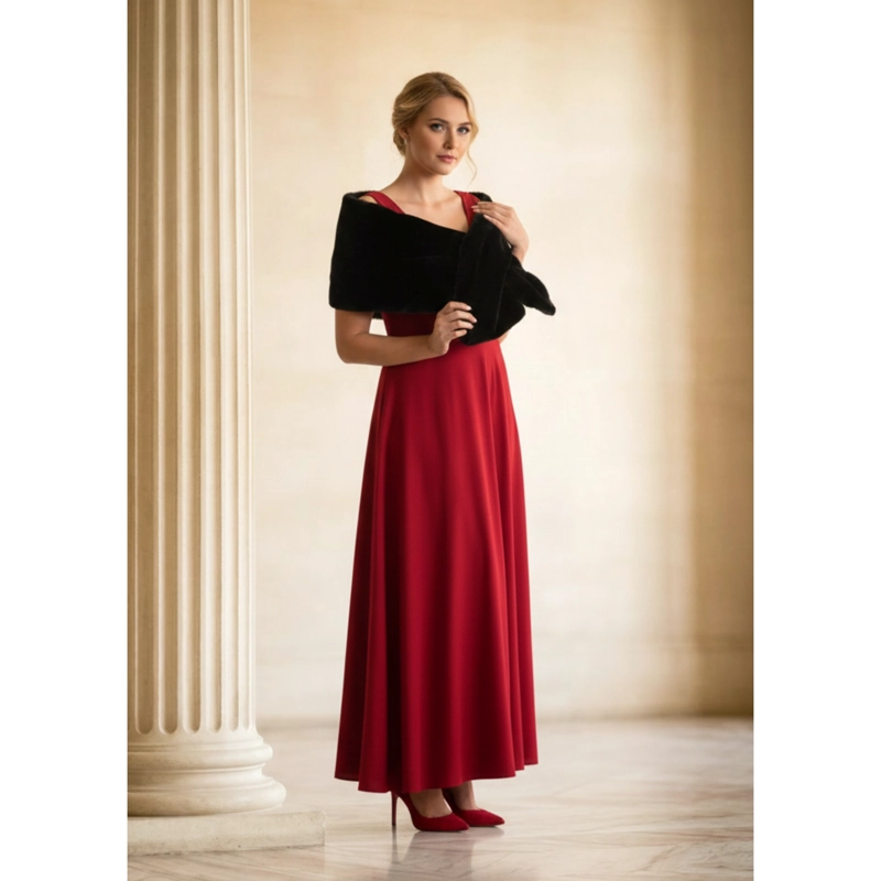 TAPADO ESTOLA ELEGANTE ENVOLVENTE ESTILO PELUCHE 6062 - 3