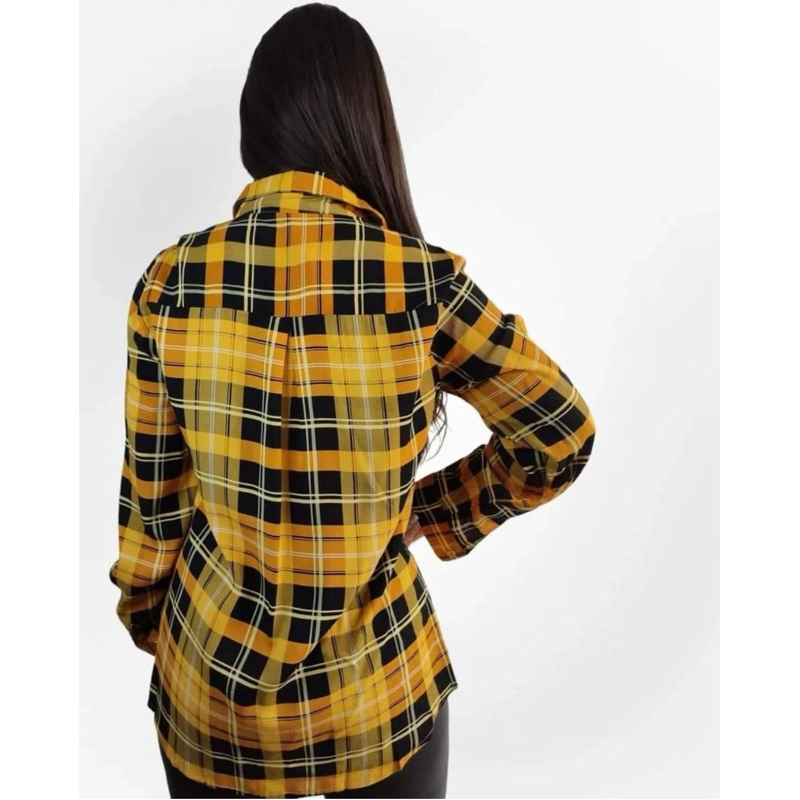 BLUSA MUJER MANGA LARGA CUADRILLE  LEÑADORA COLORES 5060 - 3