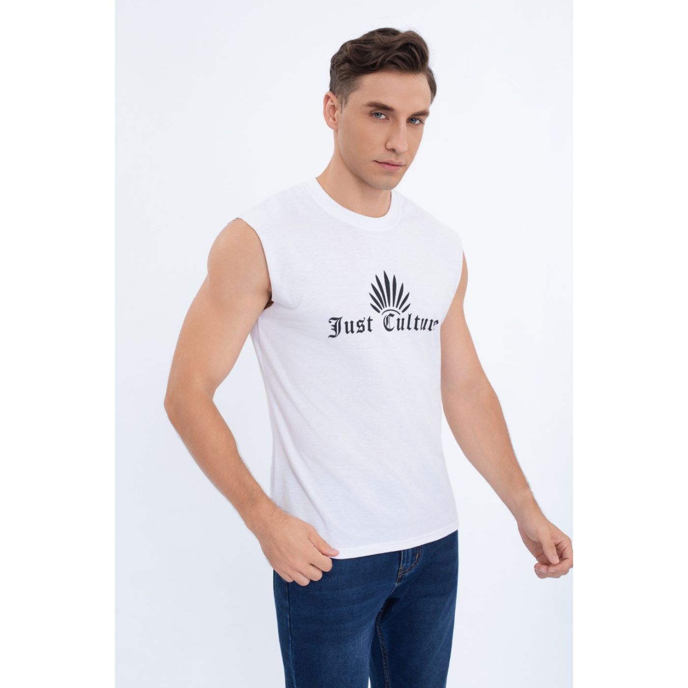 POLERA MUSCULOSA HOMBRE SIN MANGAS DISEÑO COLORES 7603 - 2