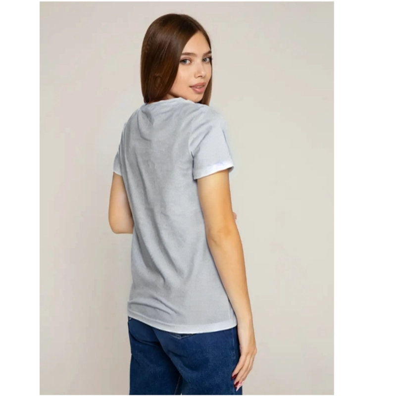 POLERA MANGA CORTA ALGODON MUJER LISA BASIC - 3