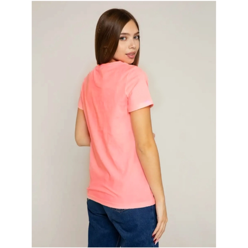 POLERA MANGA CORTA ALGODON MUJER LISA BASIC - 6
