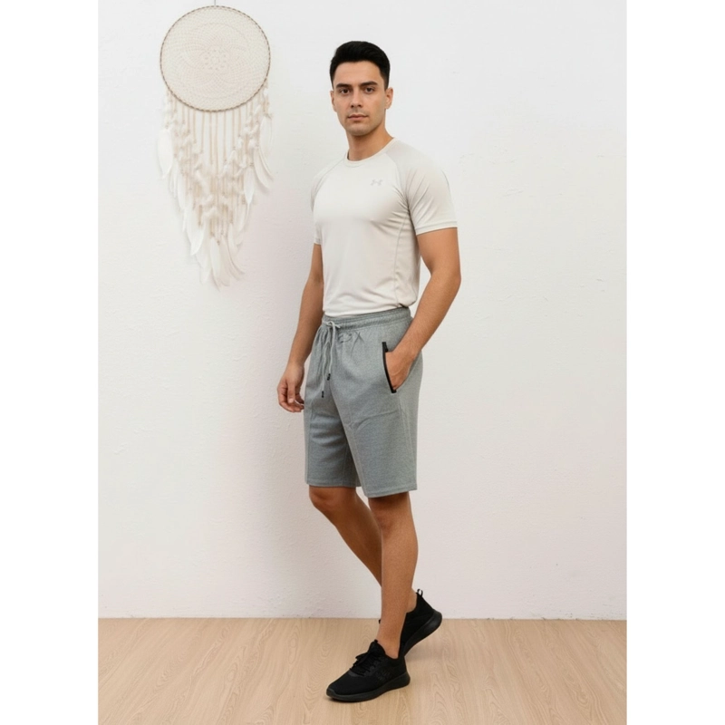 PACK 2 SHORT BERMUDA DEPORTIVO LISO HOMBRE BOLSILLOS CIERRE A559 - 4
