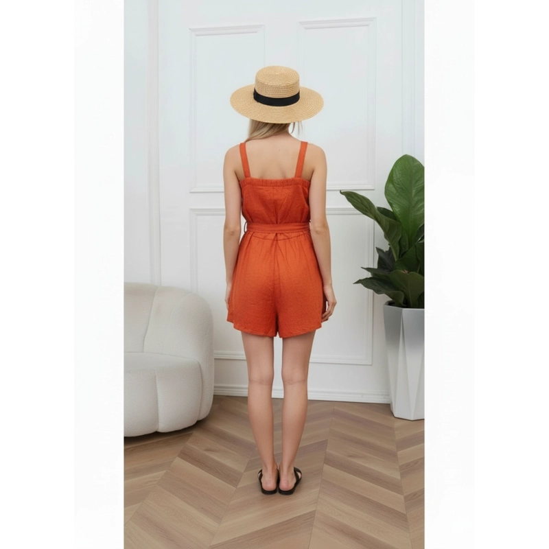 ENTERITO CORTO MUJER VERANO ELASTICADO PABILOS CON CINTURON A877 - 3