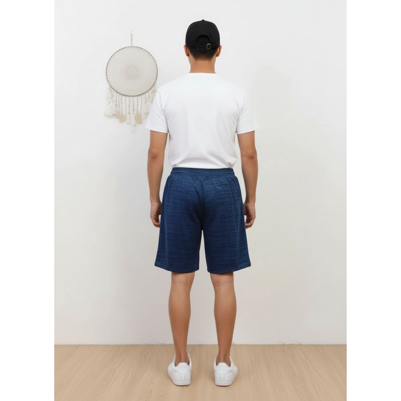 PACK 2 SHORT BERMUDA JASPEADO DEPORTIVO HOMBRE BOLSILLOS CIERRE A557 - 5