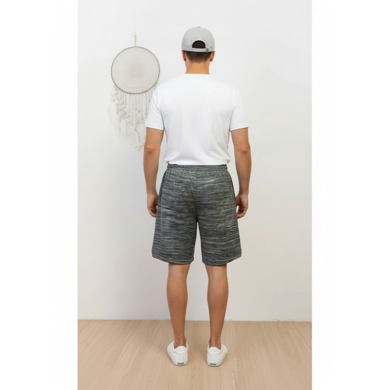 PACK 2 SHORT BERMUDA JASPEADO DEPORTIVO HOMBRE BOLSILLOS CIERRE A557 - 6