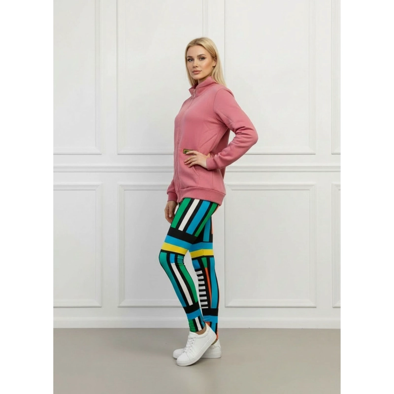POLERON MUJER INVIERNO FORRO POLAR ELASTICADO CIERRE CUELLO ALTO A1719 - 2