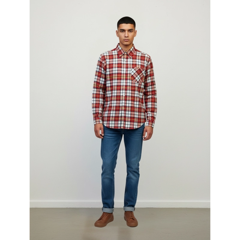 CAMISA LEÑADORA A CUADROS HOMBRE JUVENIL INVIERNO A1770 - 2