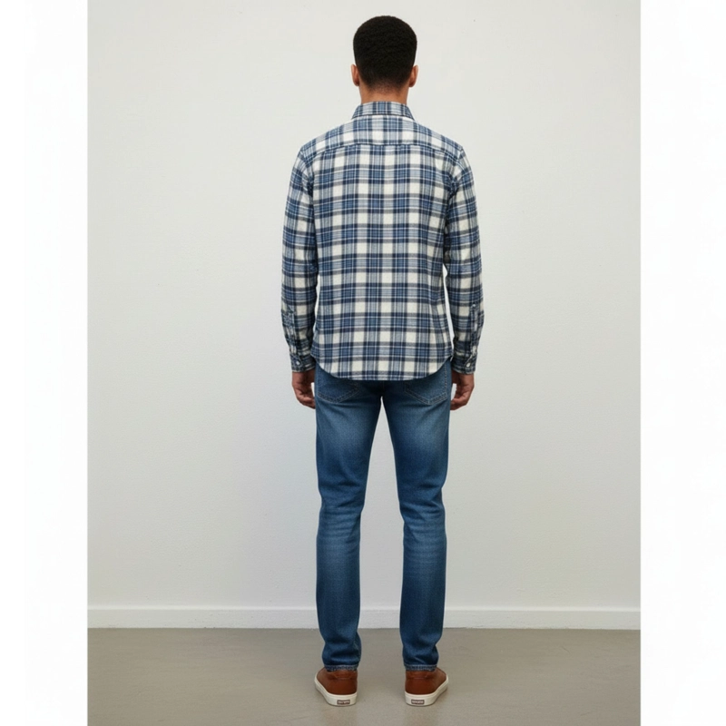 CAMISA LEÑADORA A CUADROS HOMBRE JUVENIL INVIERNO A1770 - 3
