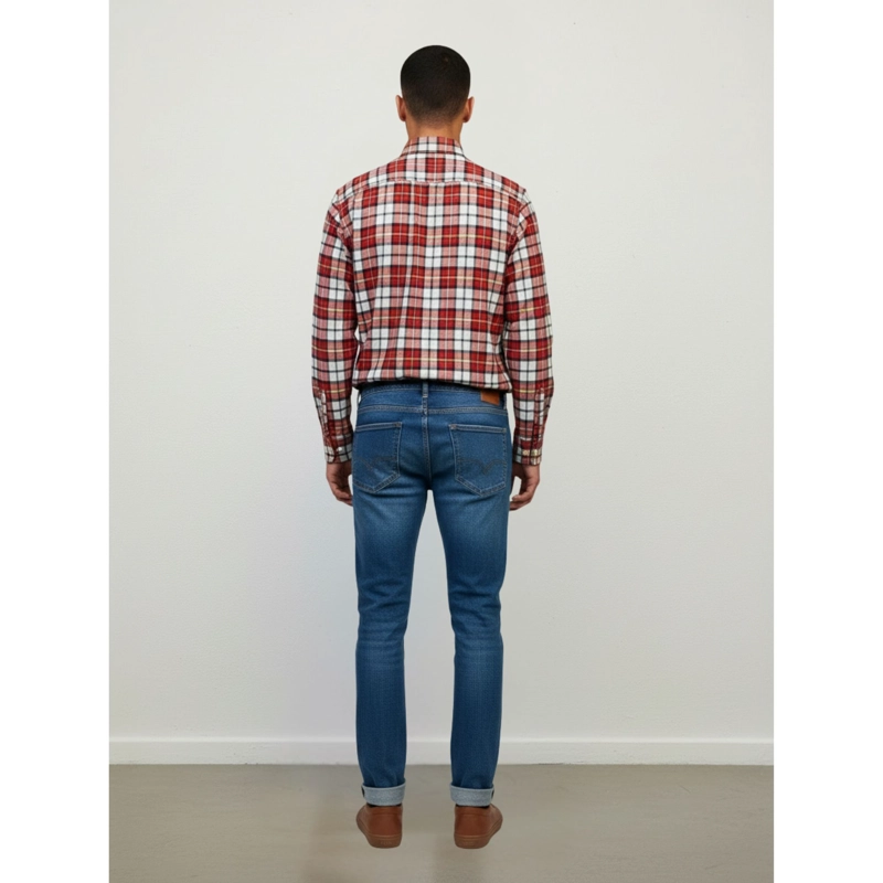 CAMISA LEÑADORA A CUADROS HOMBRE JUVENIL INVIERNO A1770 - 3