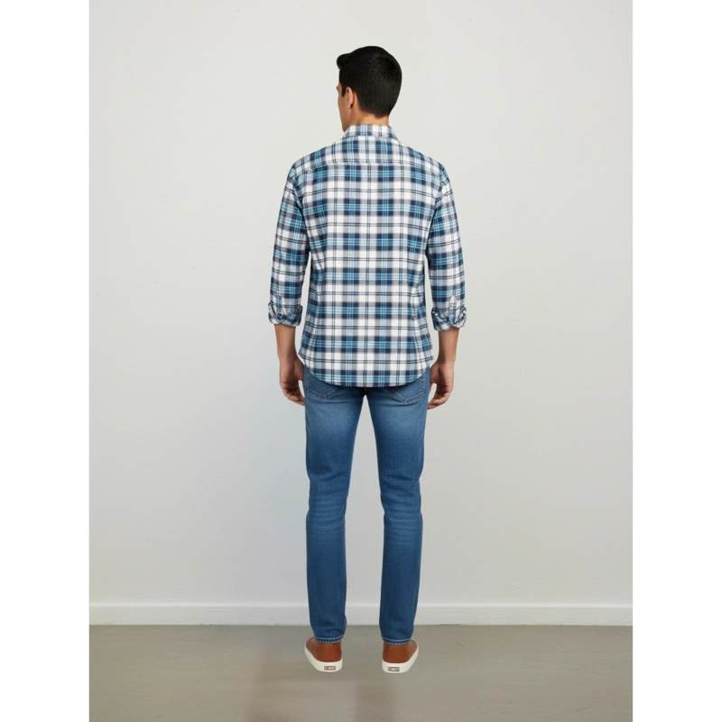 CAMISA LEÑADORA A CUADROS HOMBRE JUVENIL INVIERNO A1770 - 3