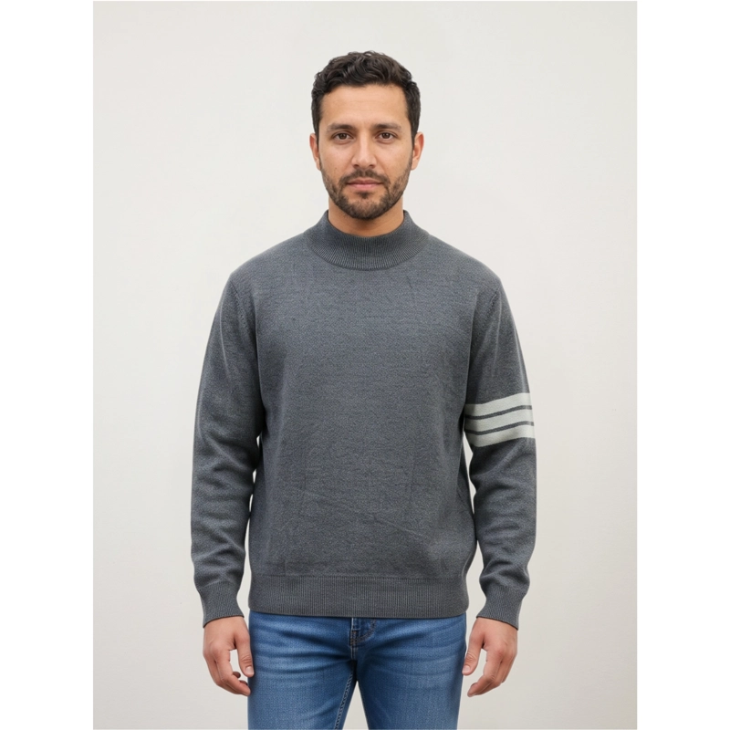 SWEATER HOMBRE CUELLO ALTO TEJIDO MANGA LARGA LISO 1375 - 1