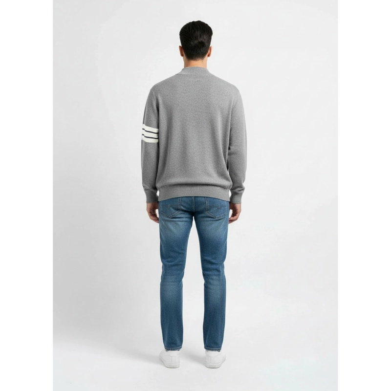 SWEATER HOMBRE CUELLO ALTO TEJIDO MANGA LARGA LISO 1375 - 3
