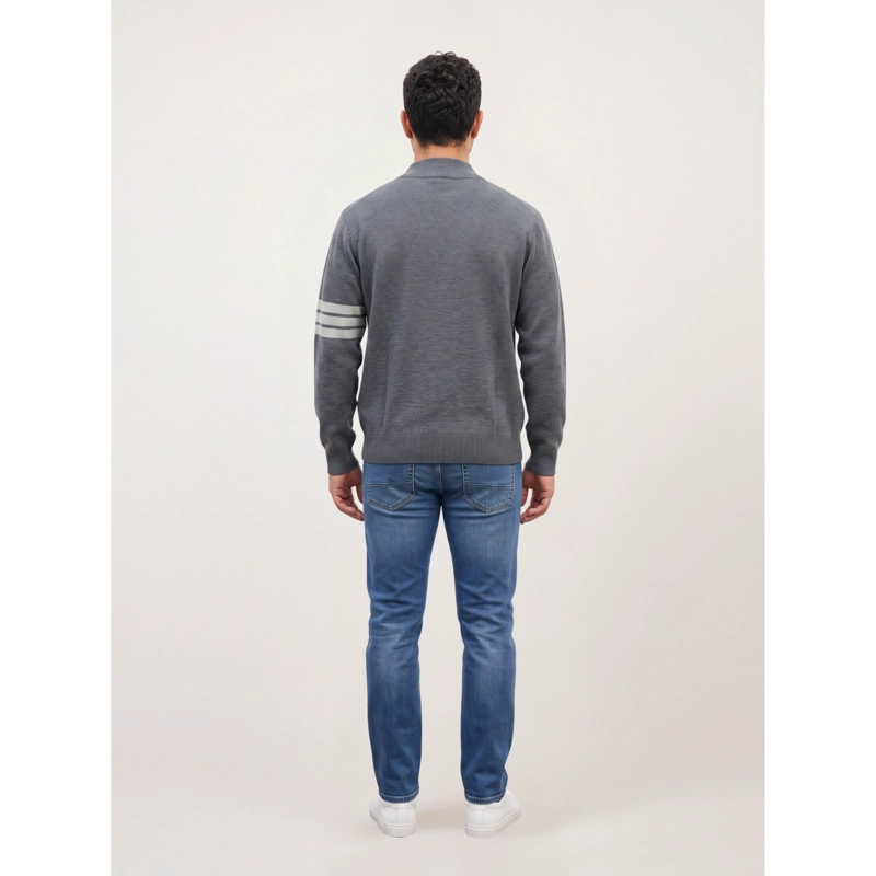 SWEATER HOMBRE CUELLO ALTO TEJIDO MANGA LARGA LISO 1375 - 4