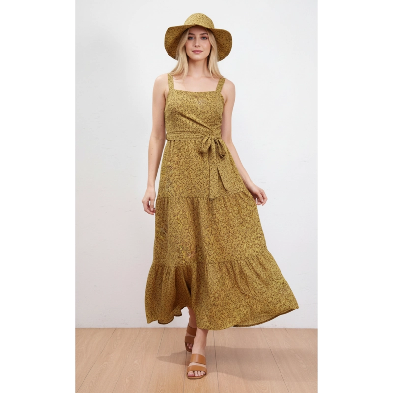 MAXI VESTIDO VERANO LARGO MUJER FLORAL PABILO 1092 - 1