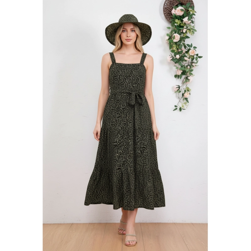 MAXI VESTIDO VERANO LARGO MUJER FLORAL PABILO 1092 - 1