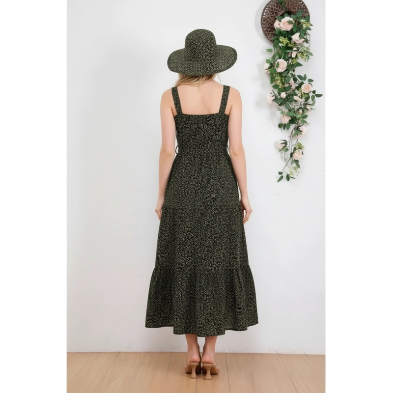 MAXI VESTIDO VERANO LARGO MUJER FLORAL PABILO 1092 - 2