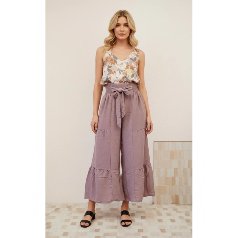 PANTALON PALAZZO MUJER LIVIANO PRIMAVERA VERANO 2606 - 2