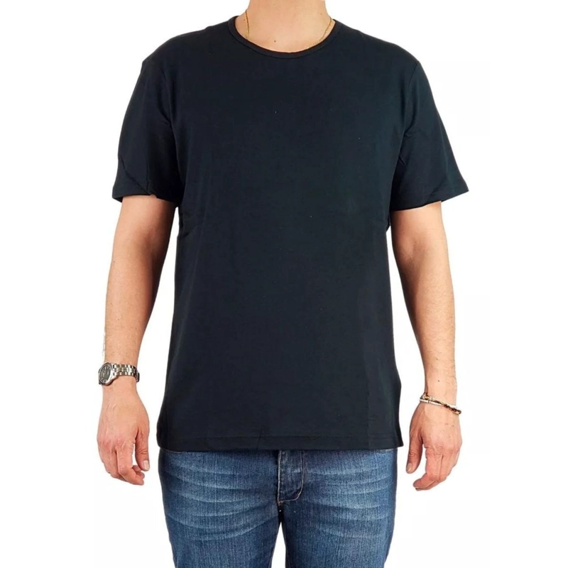 POLERA HOMBRE MANGA CORTA LISA ALGODON DEPORTIVA ELASTICADA 6609 - 2