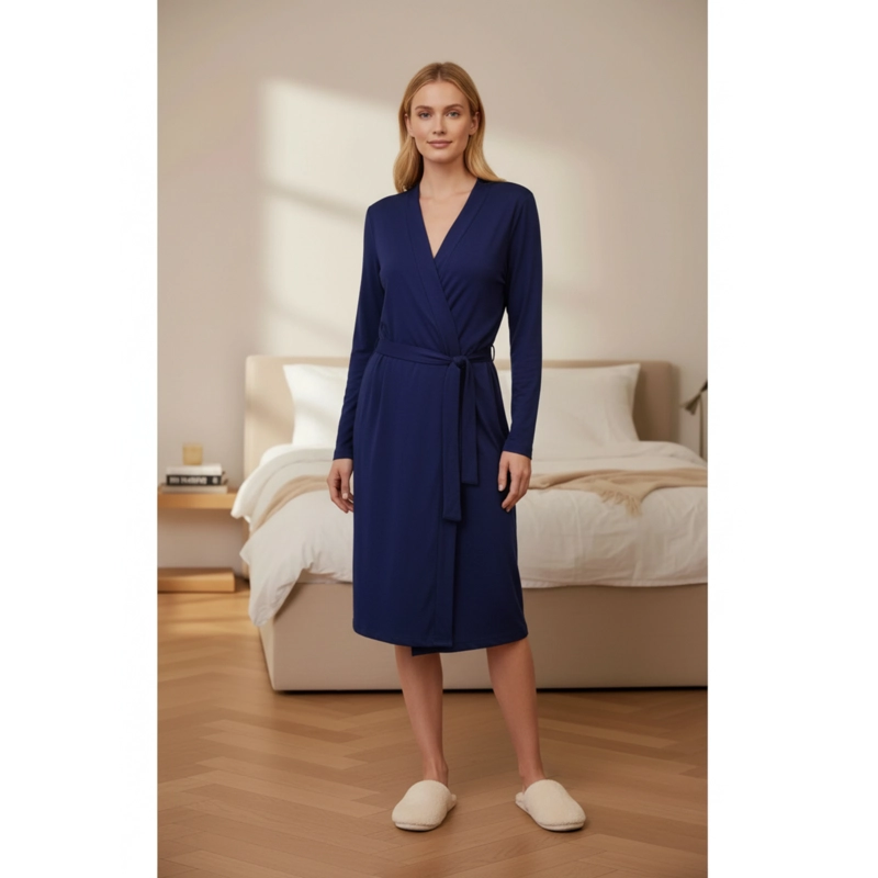 CONJUNTO CAMISA DE DORMIR MAS BATA LACTANCIA MUJER DH-25 - 2
