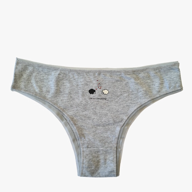 PACK 3 CALZON ALGODON TANGA BIKINI PUNTITOS MUJER LISO #5 - 6