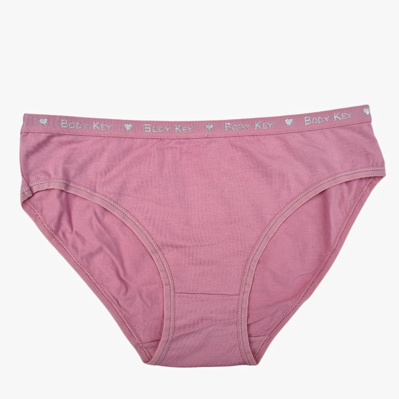 PACK 3 CALZON ALGODON TANGA BIKINI PRETINA MUJER LISO #4 - 3
