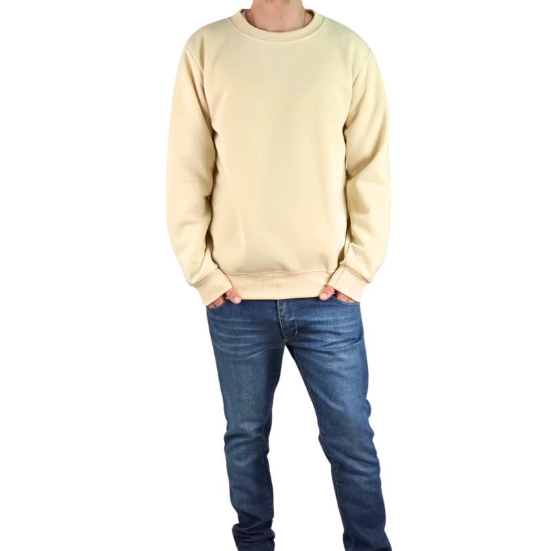 POLERON UNISEX CUELLO POLO INVIERNO FORRO POLAR COLORES Z106 - 3