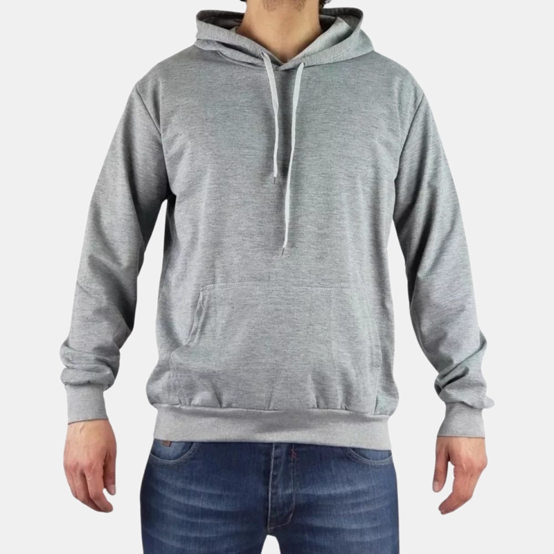 POLERON CANGURO HOMBRE FORRO INTERIOR POLAR CON GORRO Z105 - 2