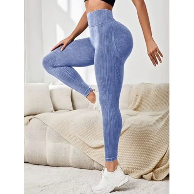 CALZA MUJER DEPORTIVA FITNESS GYM TIRO ALTO LEVANTA COLA 9002 - 2