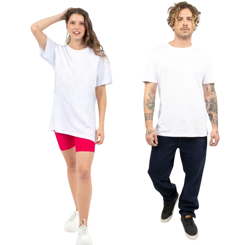 POLERA MANGA CORTA ALGODON UNISEX LARGA CUELLO POLO 9876 - 1