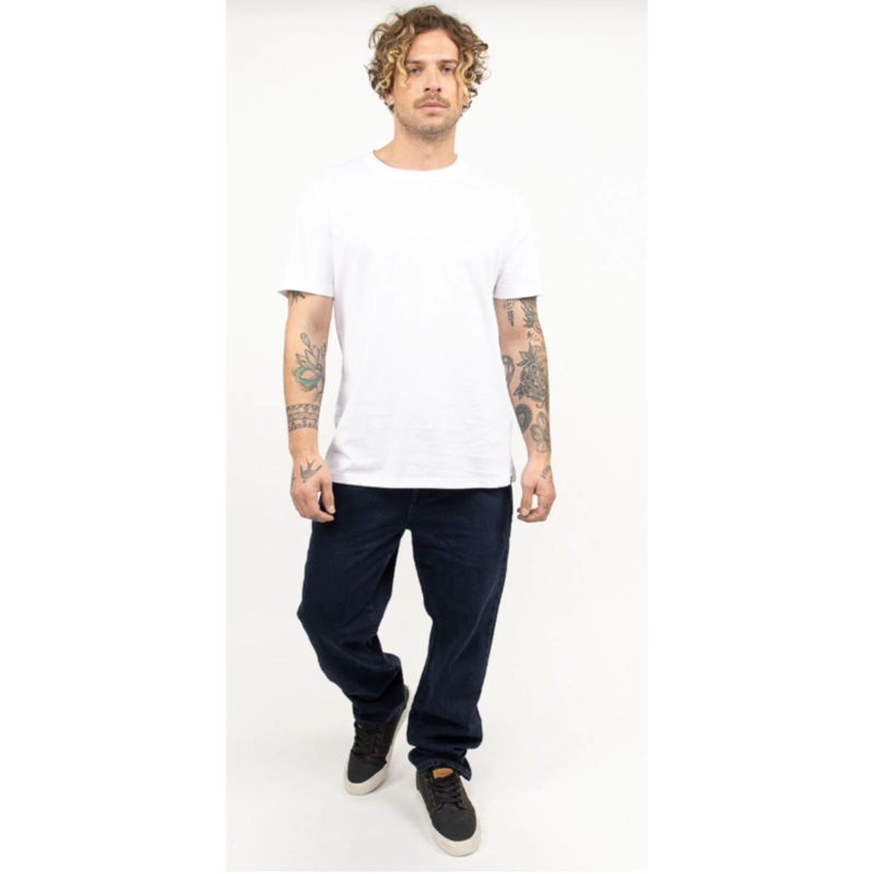 POLERA MANGA CORTA ALGODON UNISEX LARGA CUELLO POLO 9876 - 2
