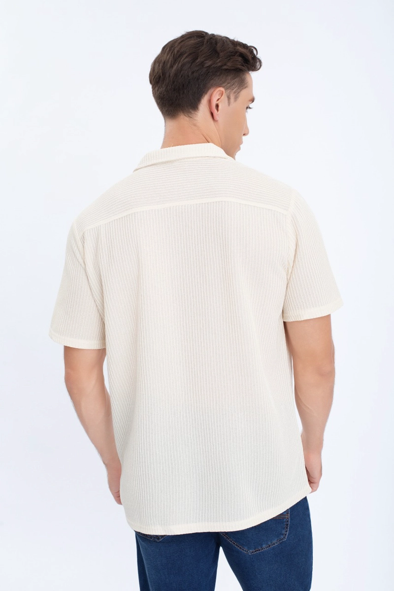 CAMISA HOMBRE TEXTURIZADA FIT VERANO FASHION CALIDAD 0172 - 4