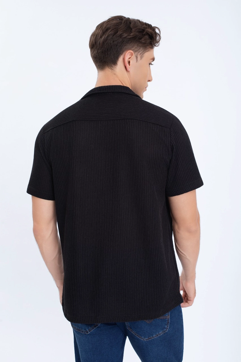 CAMISA HOMBRE TEXTURIZADA FIT VERANO FASHION CALIDAD 0172 - 4