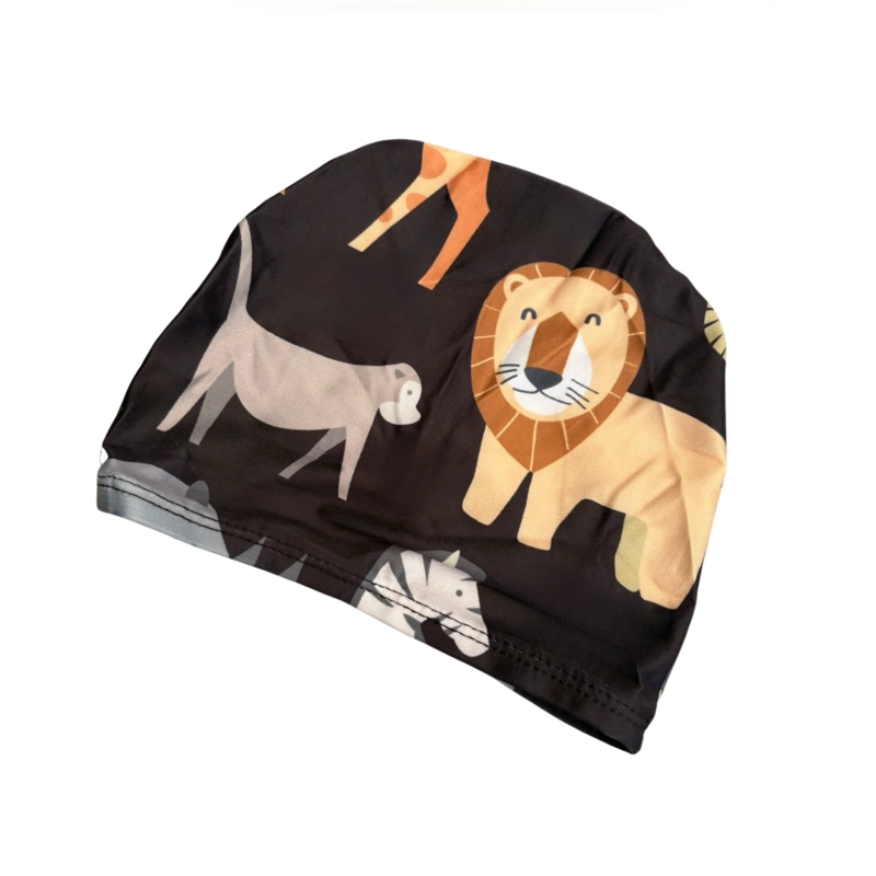 CONJUNTO DE BAÑO NIÑOS SHORT POLERA MANGA LARGA GORRO 0061 - 4
