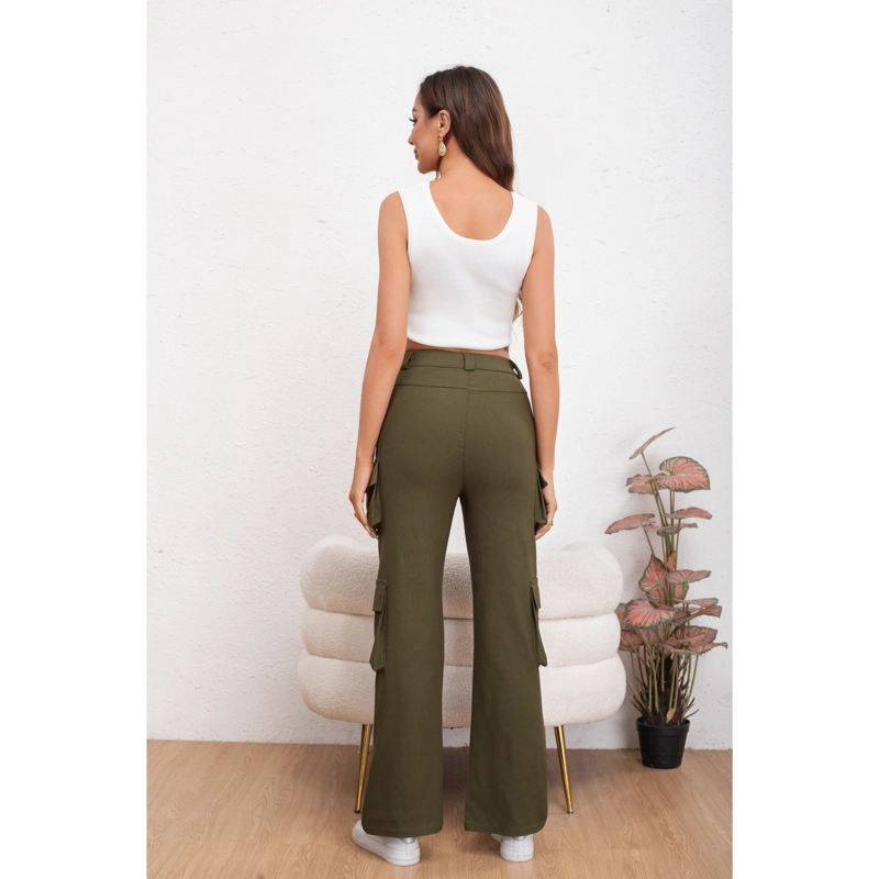 PANTALON MUJER CARGO RECTO ANCHO FULL ELASTICADO PRIMAVERA VERANO 2009 - 3