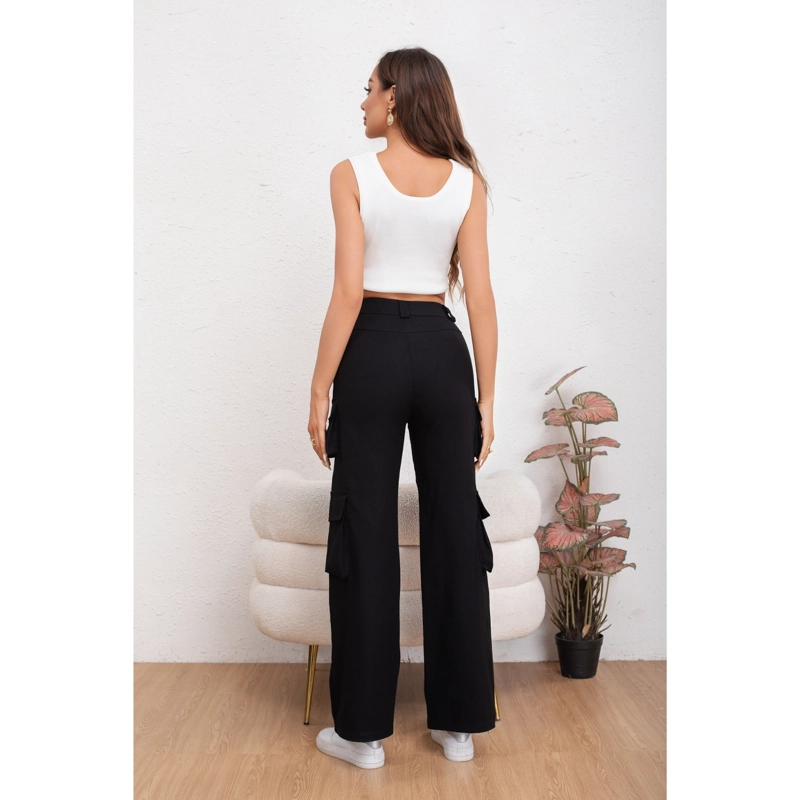 PANTALON MUJER CARGO RECTO ANCHO FULL ELASTICADO PRIMAVERA VERANO 2009 - 4