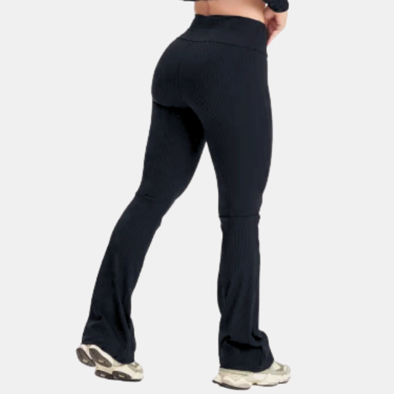 CALZA DELGADA YOGA FLARE MUJER ACANALADA TIRO ALTO 8006 - 3