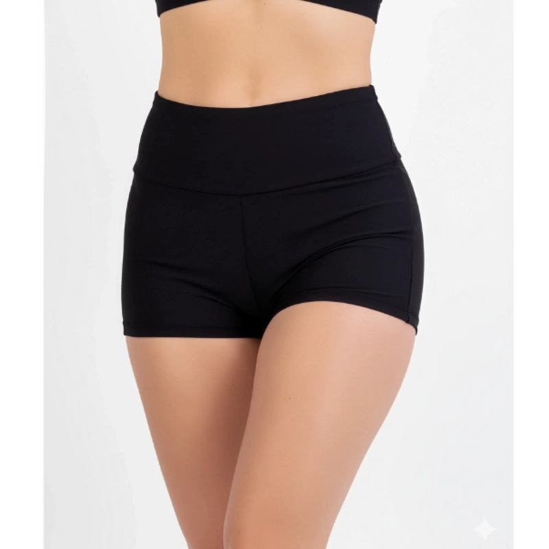 TRAJE DE BAÑO BIKINI MUJER TIPO SHORT TIRO ALTO PRETINA 302 - 4