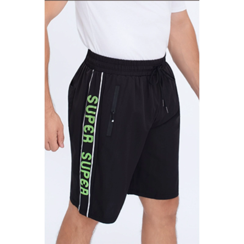 SHORT HOMBRE DEPORTIVO SECADO RAPIDO BOLSILLOS CIERRE LETRAS 4014 - 1