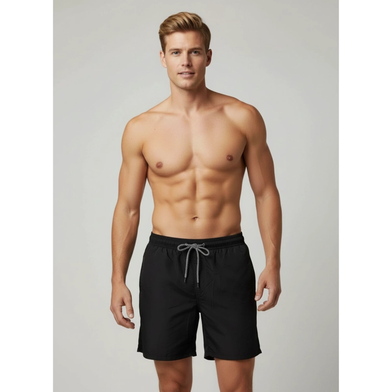 TRAJE DE BAÑO HOMBRE FORRO MALLA COLORES LISO 1213 - 1