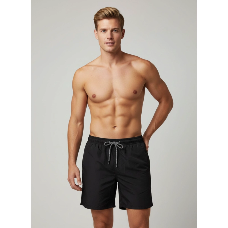 TRAJE DE BAÑO HOMBRE FORRO MALLA COLORES LISO 1213 - 2