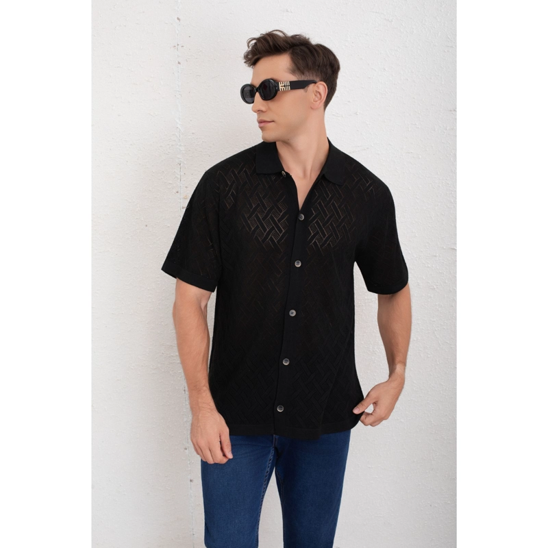 CAMISA HOMBRE HILO ALGODON VERANO CALIDAD PREMIUM DISEÑO 7221 - 1